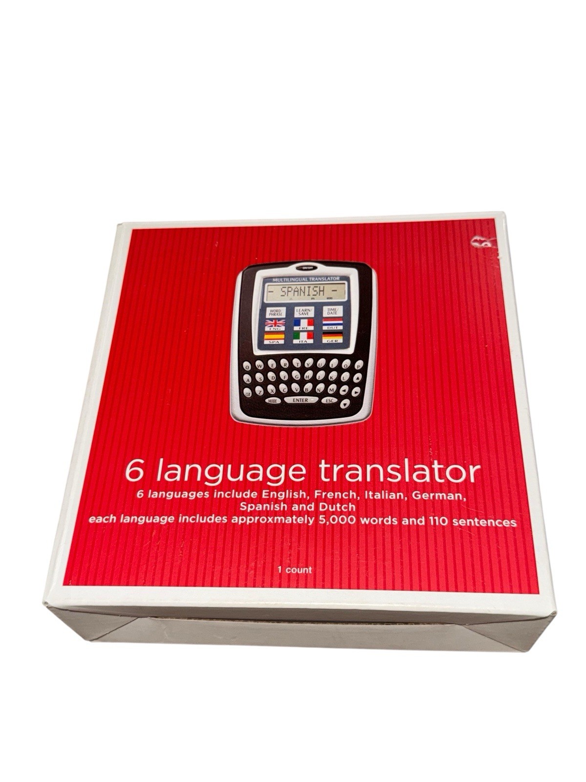 NEW Target 6 Language Translator with Exchange Rate Calculator/Clock for Travel