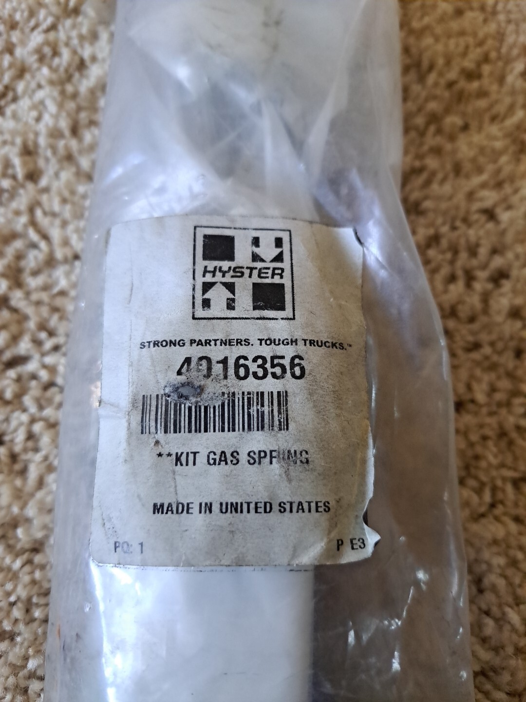 HYSTER FORKLIFT 4016356 KIT GAS SPRING AND BALL STUD