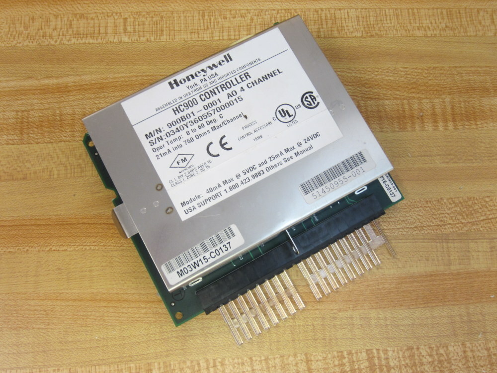 Honeywell 900B01-0001 HC900 4-Pt.Analog Output Module 900B010001