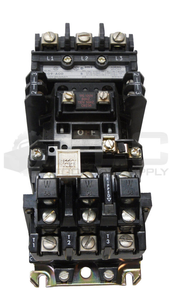 ALLEN BRADLEY 509-AOD /B W/ CB236 W/ 42185-800-01 W/ 595-A /B W/ W38 595-A02 /A