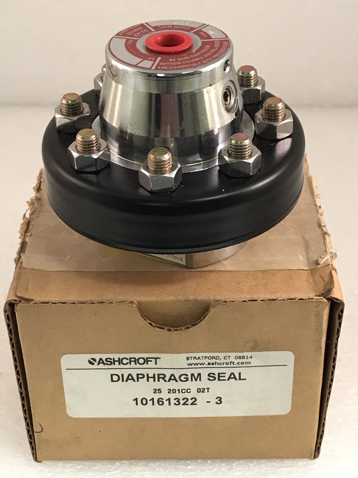 Ashcroft Diaphragm Seal 25-201CC-02T 304L Stainless Steel C1018 Type 200