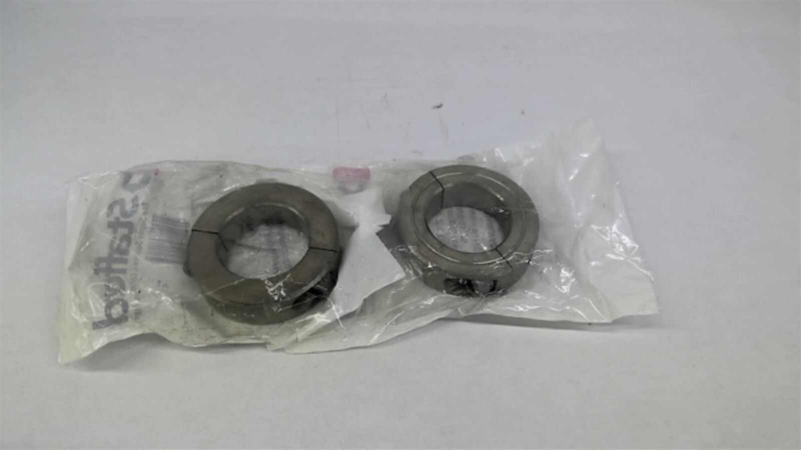 Stafford 8S102 1-1/8″ 2 PC Clamp Collar Stainless Low Profile W/O 63375 Lot Of 2