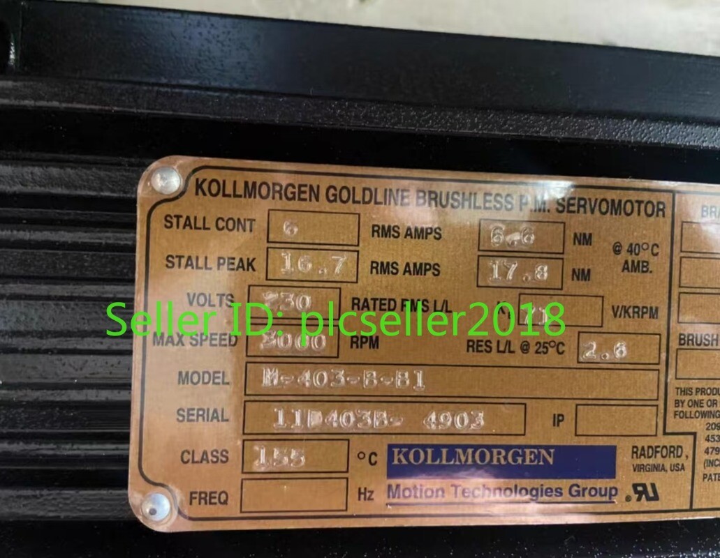1 PC NEW KOLLMORGEN M-403-B-B1 Servo MOTOR DHL or FedEx