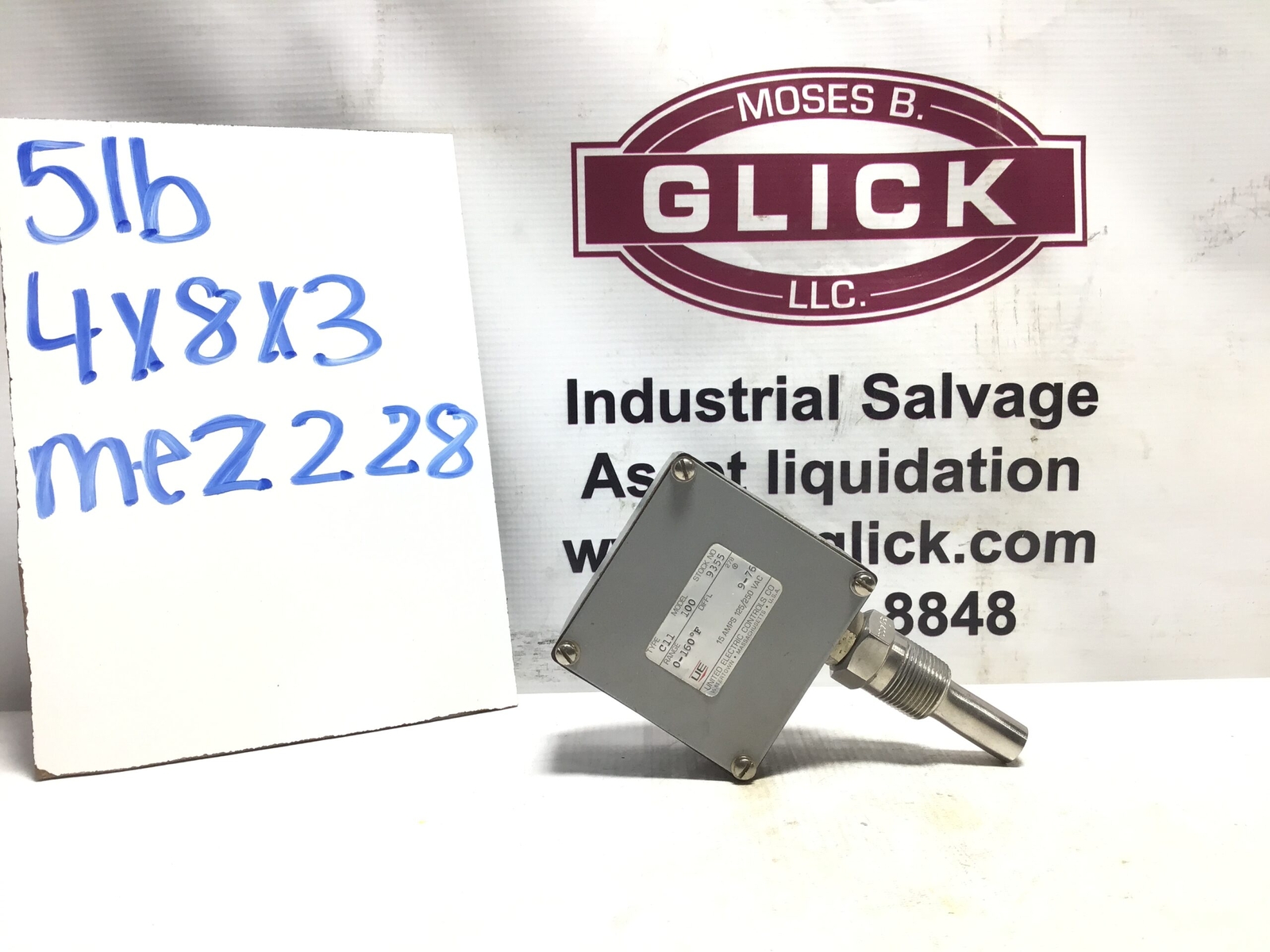 United Electric 100-C11 Pressure Switch 15 Amps UE 100c119355