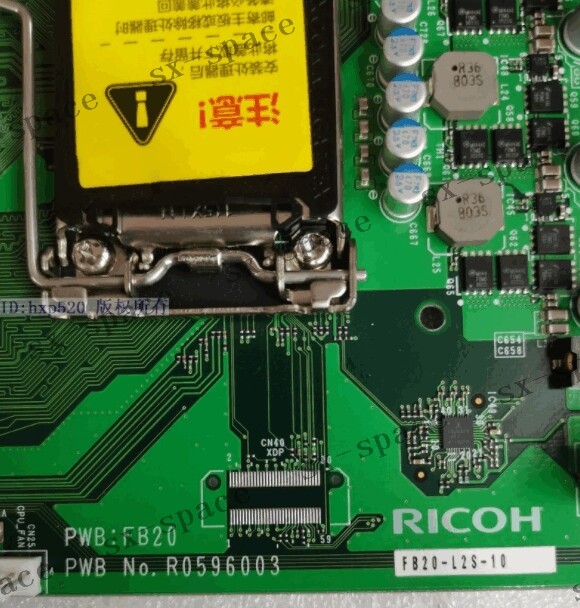 1pcs RICOH PWB:FB20 No.R0596001B FB20-L2S-10 100% tested by DHL or FEDEX