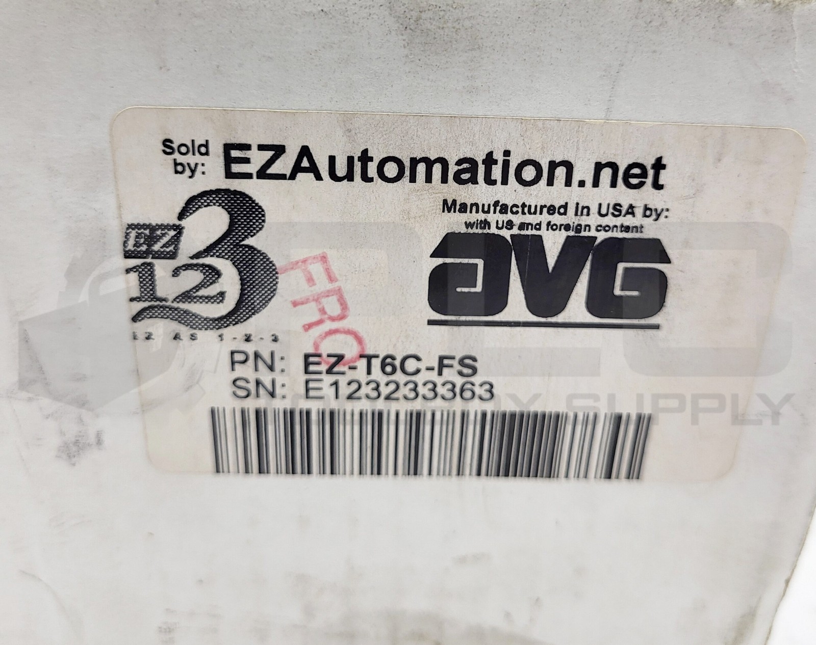 NEW AVG EZ-T6C-FS TOUCH SCREEN PANEL