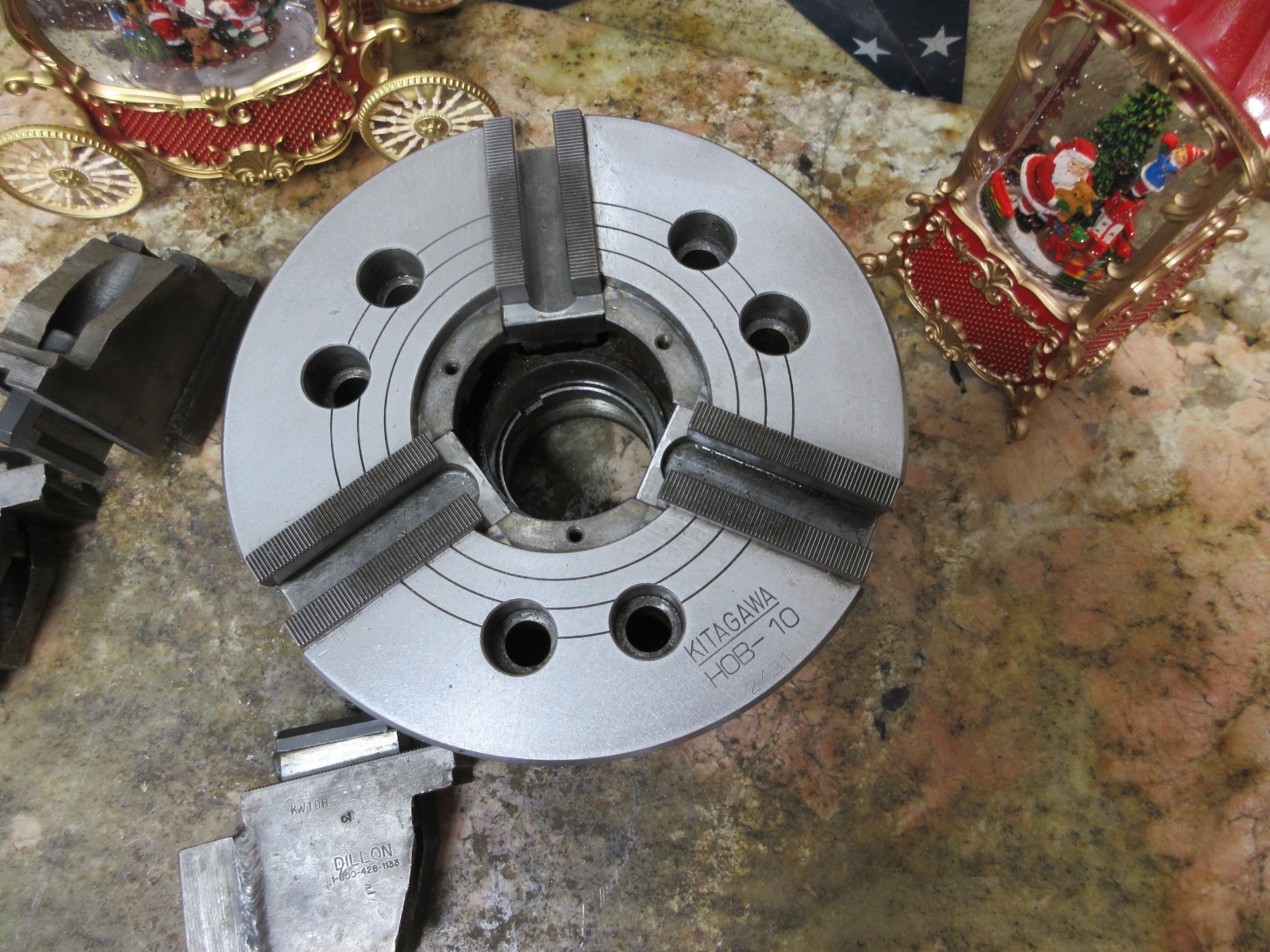 KITAGAWA HOB-10 10″ INCH CNC LATHE CHUCK WITH JAWS H0B-10