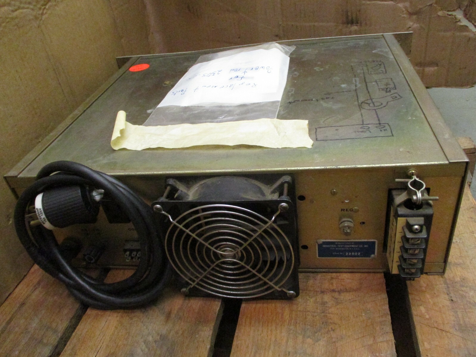Powertron 250S-CR Industrial Test Equipment Co. A6223ELL
