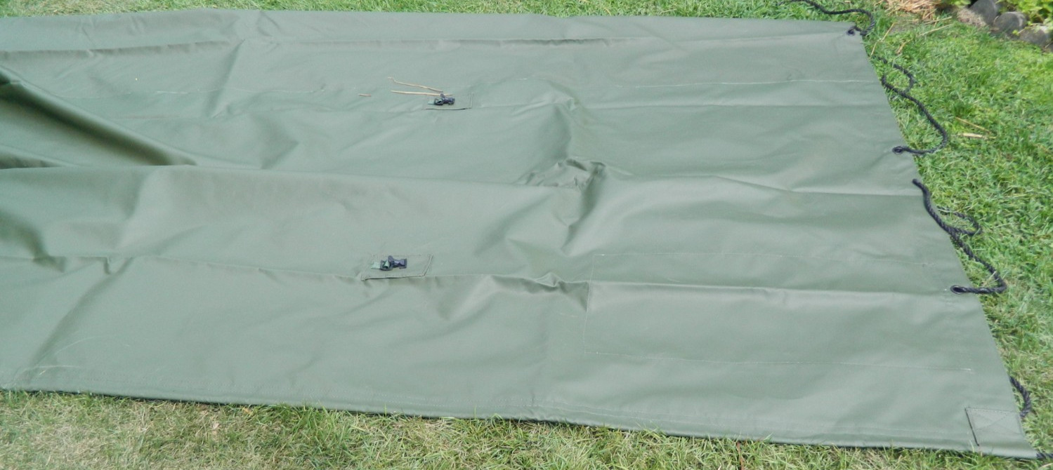 TARPAULIN MILITARY COVER EXTREME DUTY APPROX. 14FT X11FT