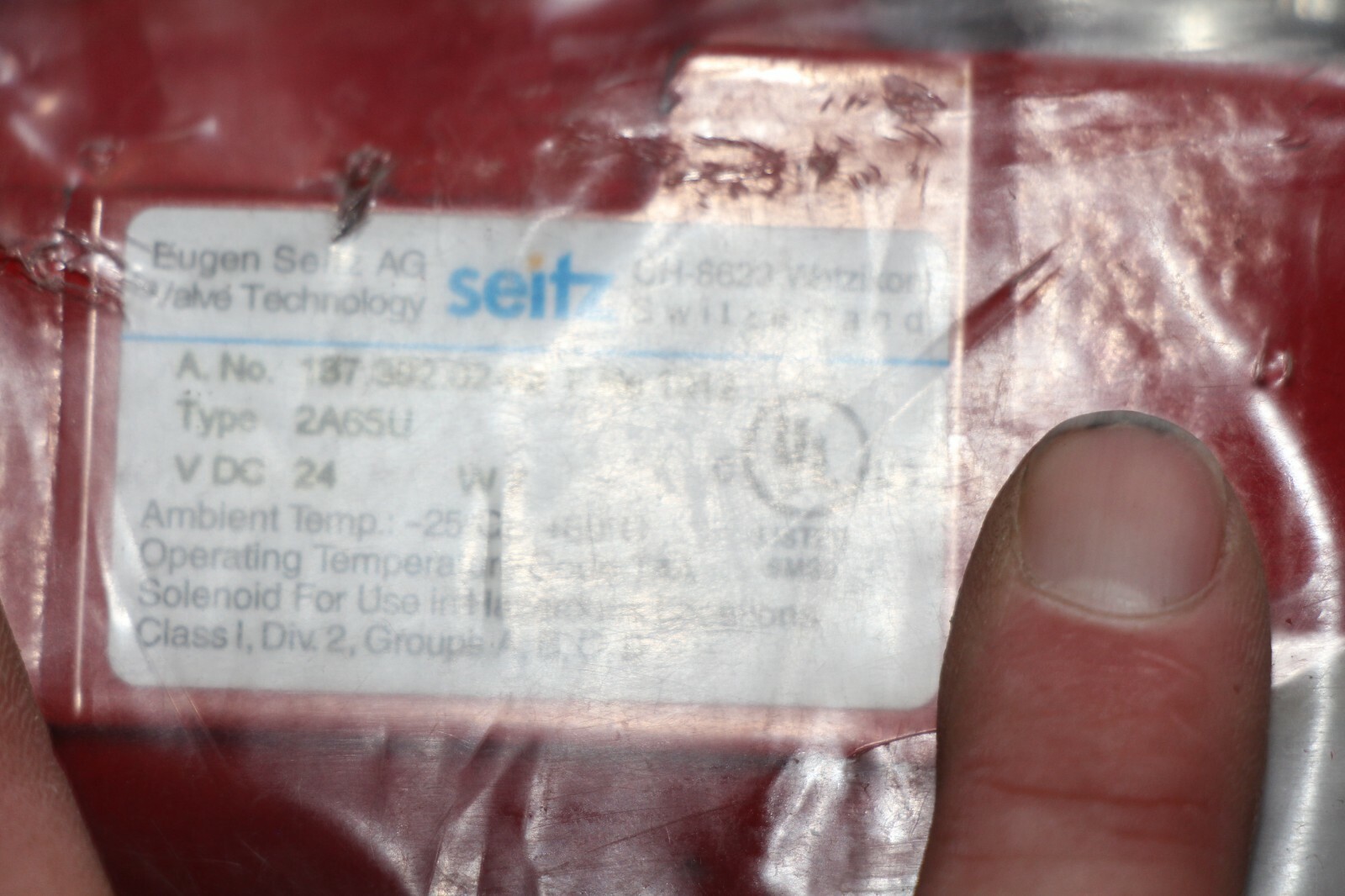 NOS Wandfluh NG10 Explosion-proof Spool Valve AEXdVP4D101-ti-D1S1788 2A65U, RDS