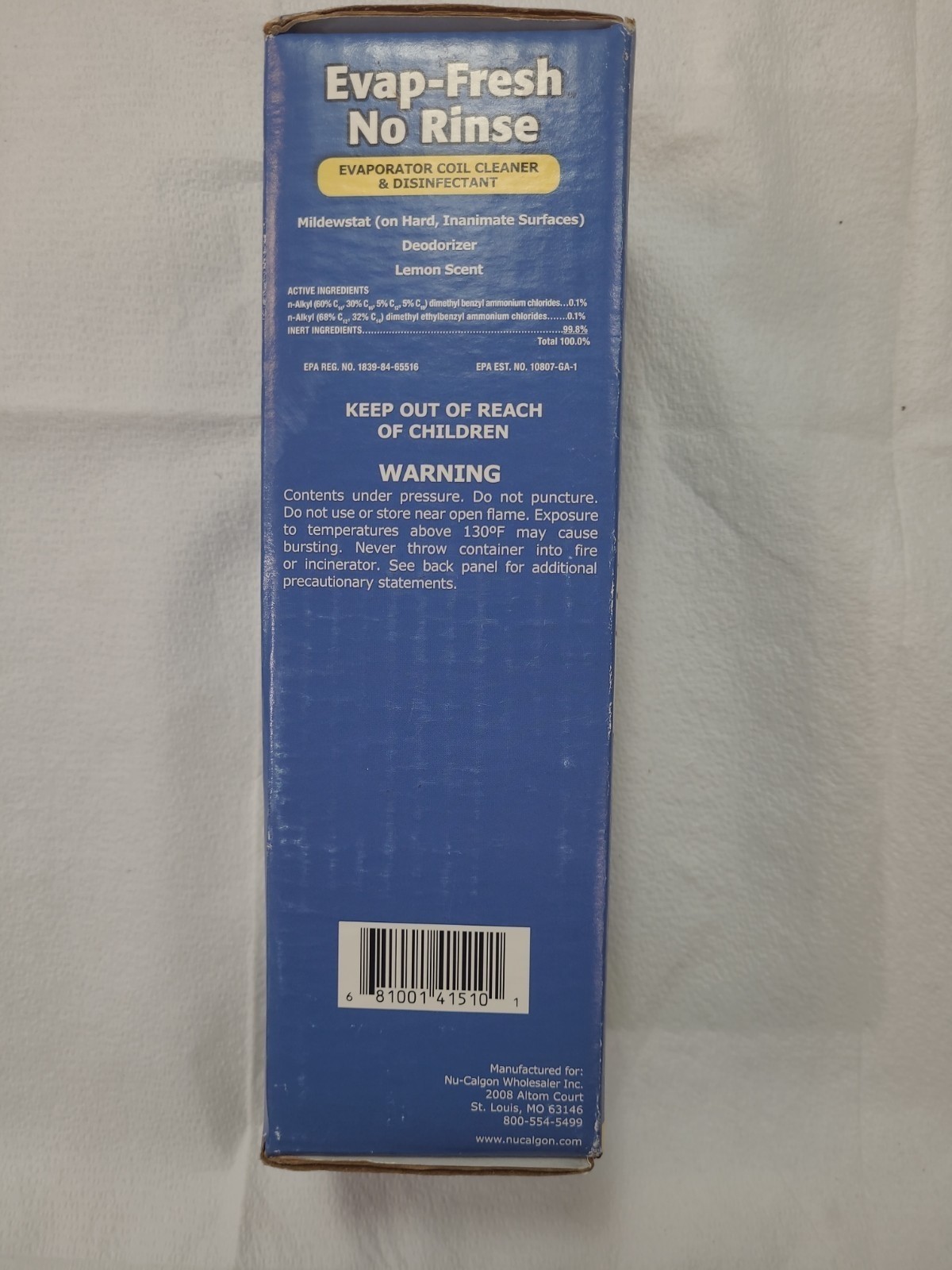 Nu-Calgon 4151-08 Complete Care Mini-Split Kit- 18oz Can & Green Mini Strip