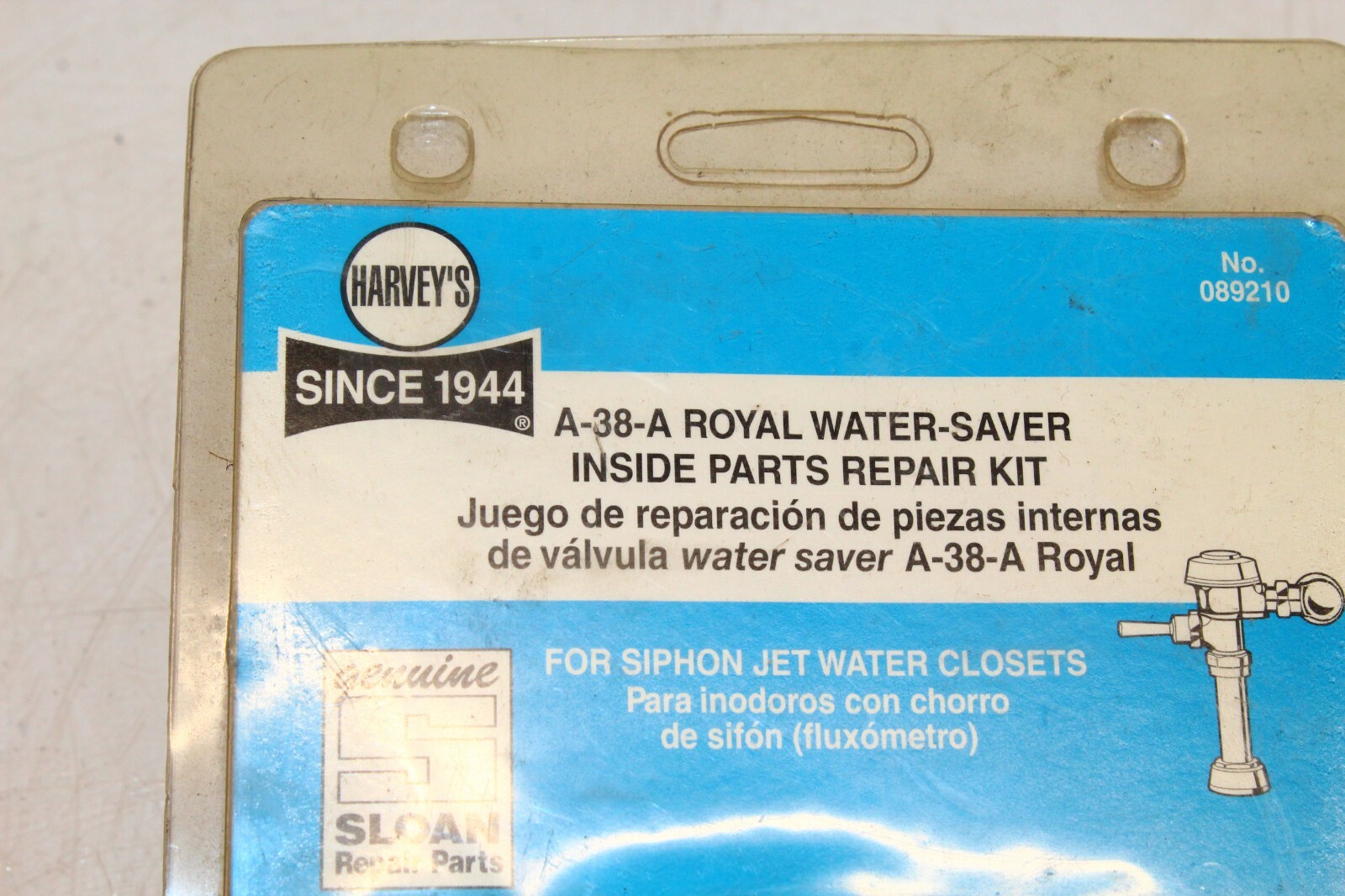 HARVEY’S A-38-A ROYAL WATER-SAVER INSIDE PARTS REPAIR KIT FOR JET WATER CLOSETS