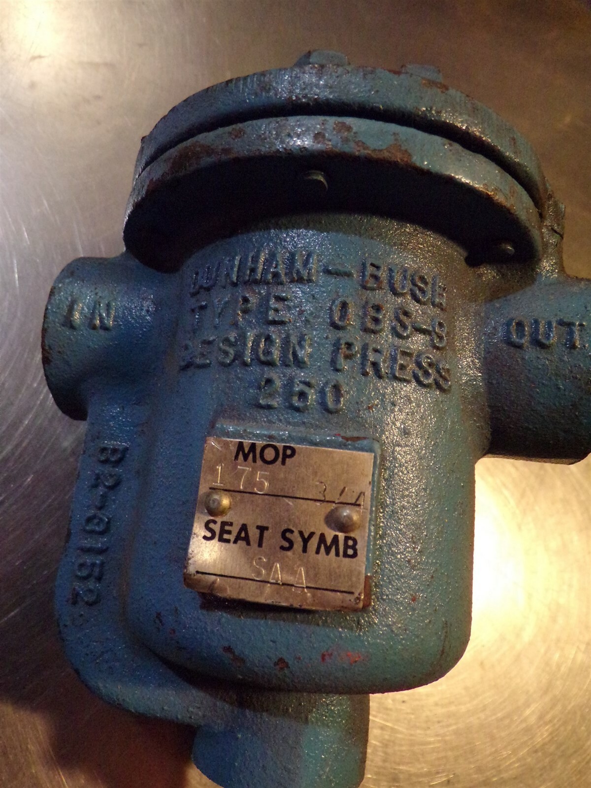 Dunham-Bush OBS-B Trap B2-3152 MOP 175 3/4 Seal SYMB SAA *FREE SHIPPING*