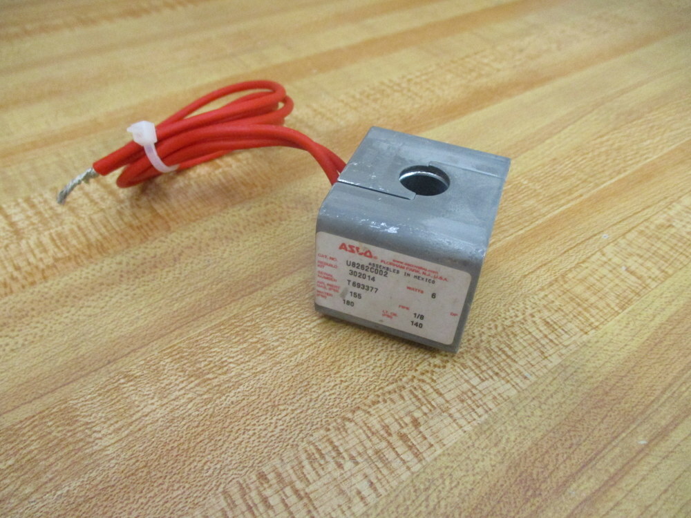 Asco U8262C002 Solenoid Valve 302014 Coil Only
