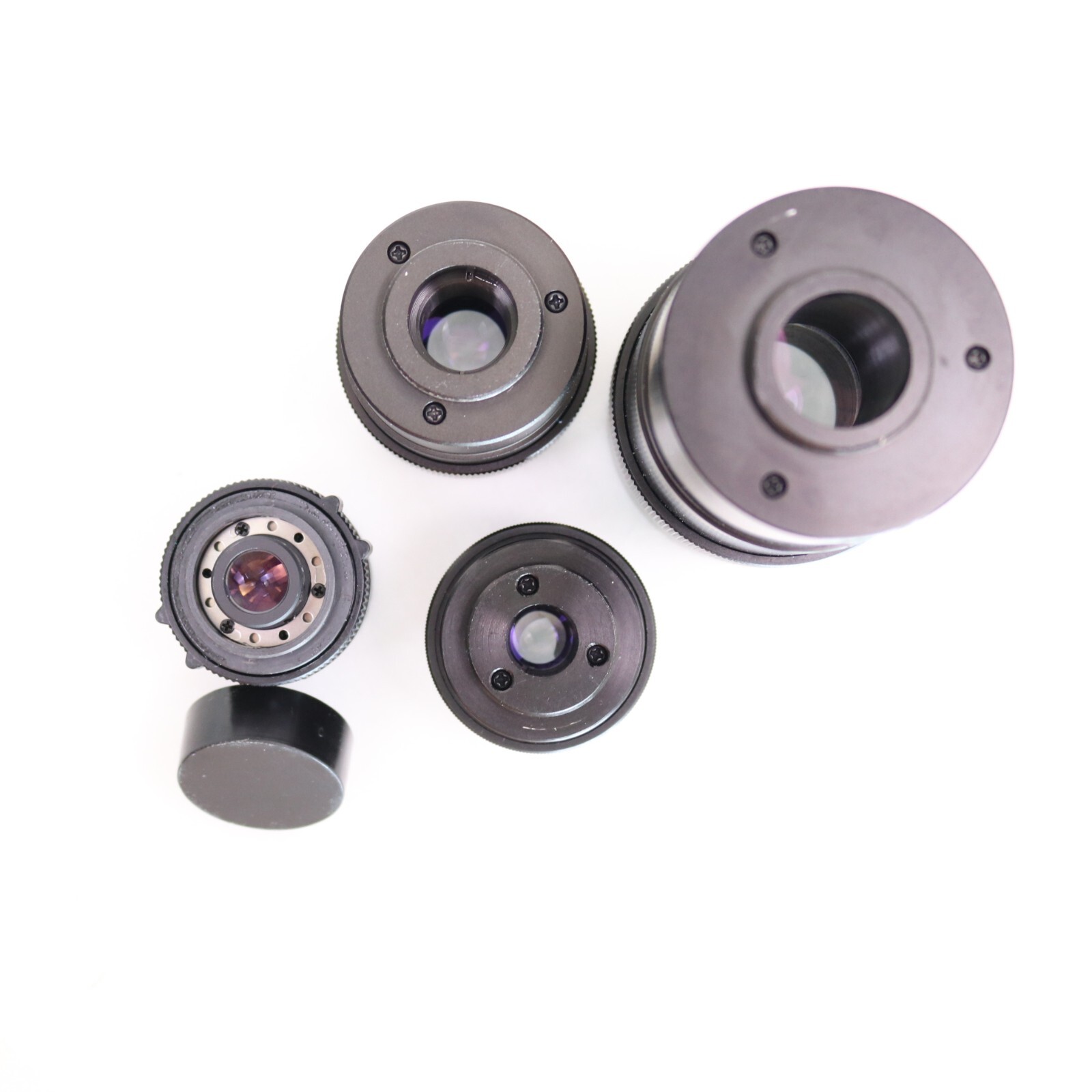 EO Edmund Inustrial Optics Kit MVO Double Gauss Lenses 75mm / 50mm / 35mm / TV