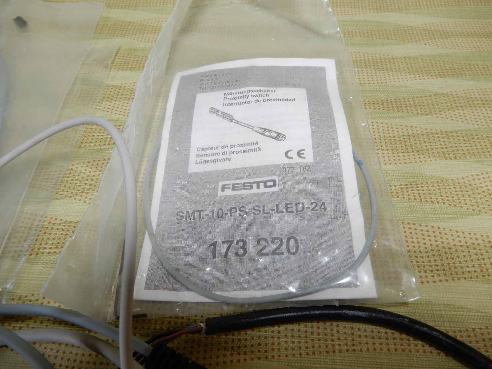 Festo Lot of Proximity Sensors Shown 173 220, SMT-10F 24V (2) NOS BX