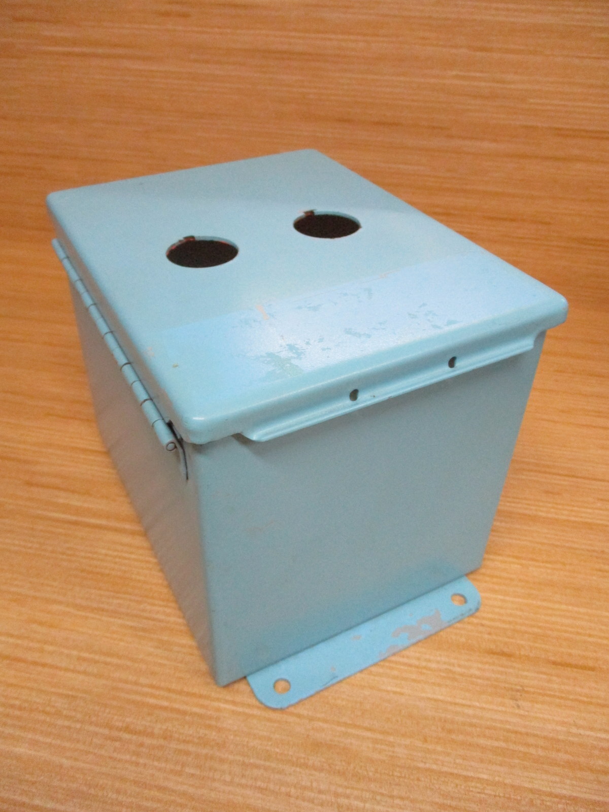 Hoffman A-8066CH Enclosure Jic Box A8066CH Blue, (2) 30.5mm Holes