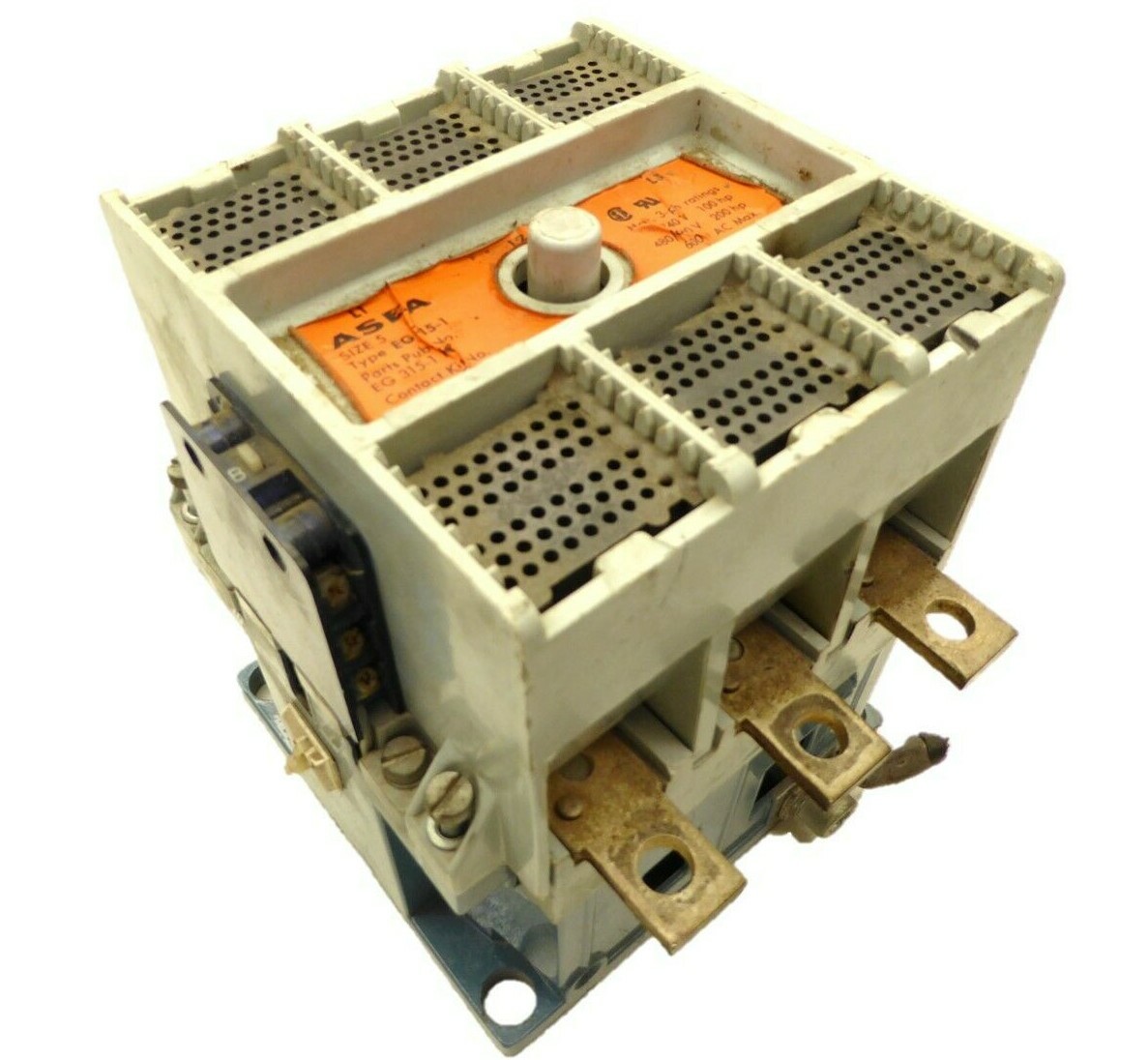 Asea EG 315-1 Nema Size 5 270 Amp 600vac 200hp EG315 120V Coil