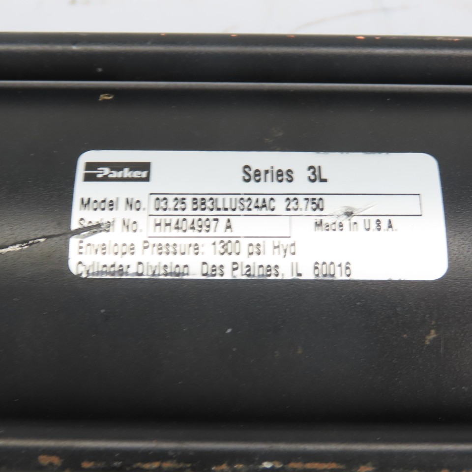 Parker 03.25 BB3LLUS24AC 23.750 3.25″ Bore23.75″ Stroke Hydraulic Cylndr 1300PSI