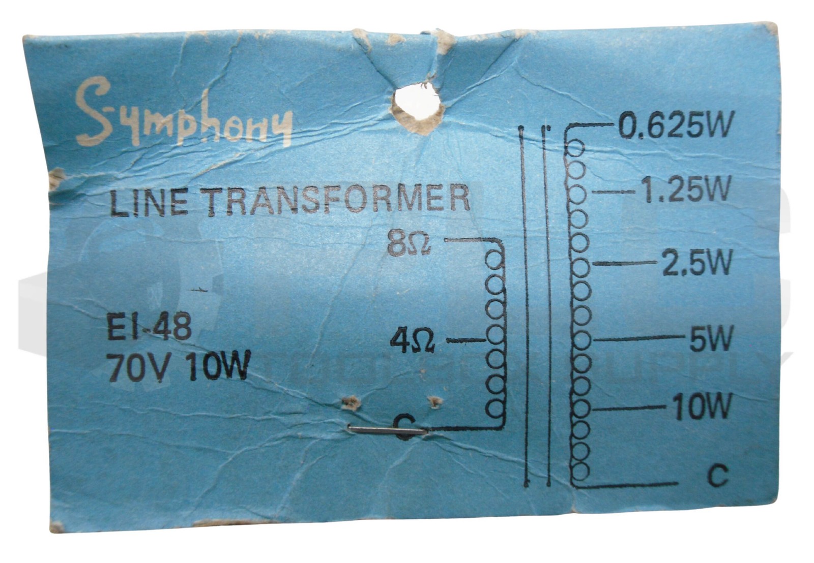 NEW LOT OF 5 SYMPHONY EI-48 70V 10W TRANSFORMER *READ*