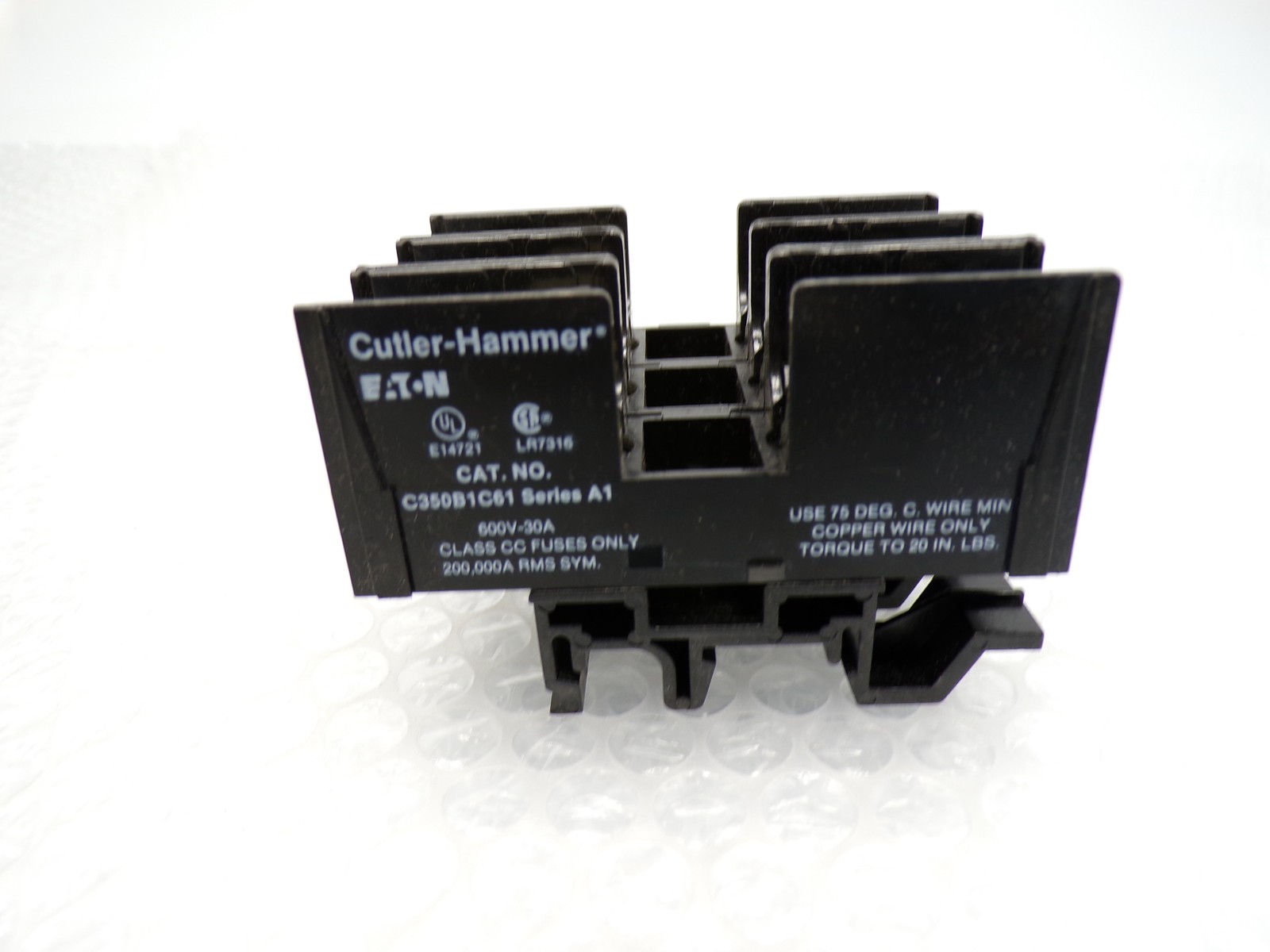 CUTLER HAMMER C350B1C61 SER.A1 FUSEHOLDER 3POLE 30 AMP NSNP