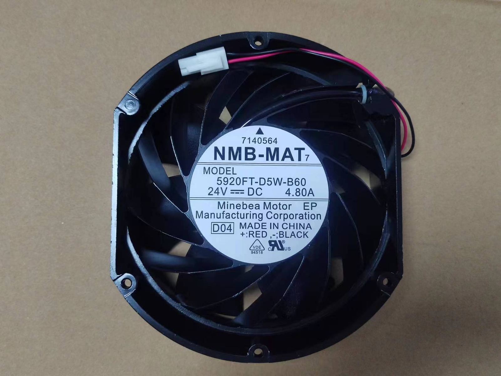 1pcs NMB-MAT 5920FT-D5W-B60 24V 4.80A 17CM for Yaskawa inverter cooling fan 4pin
