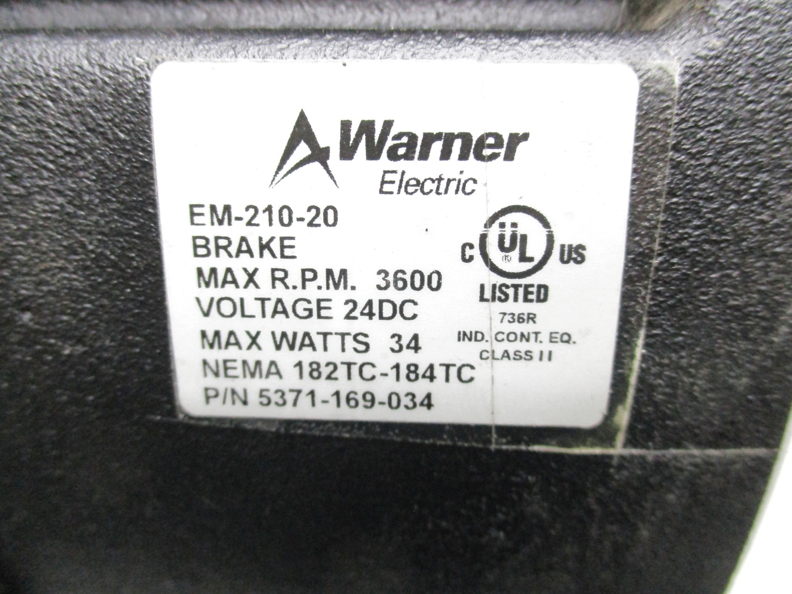 WARNER 5371-169-034 UNMP