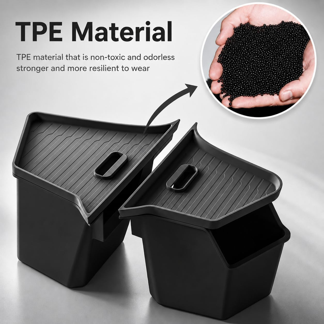 New 2025 2026 Model Y Juniper Rear Trunk Storage Bins with Lids 2PCS Refresh Mod
