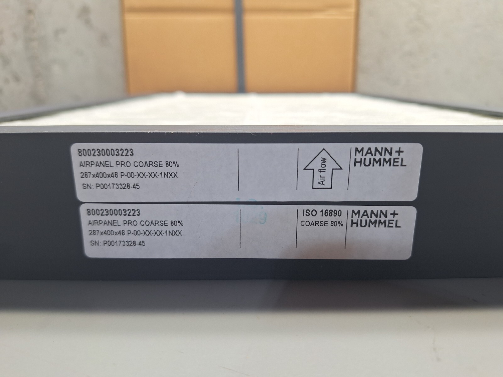 MANN HUMMEL Airpanel Pro Coarse 80% 8002300003223 287x400x48 P-00-XX-XX-1NXX