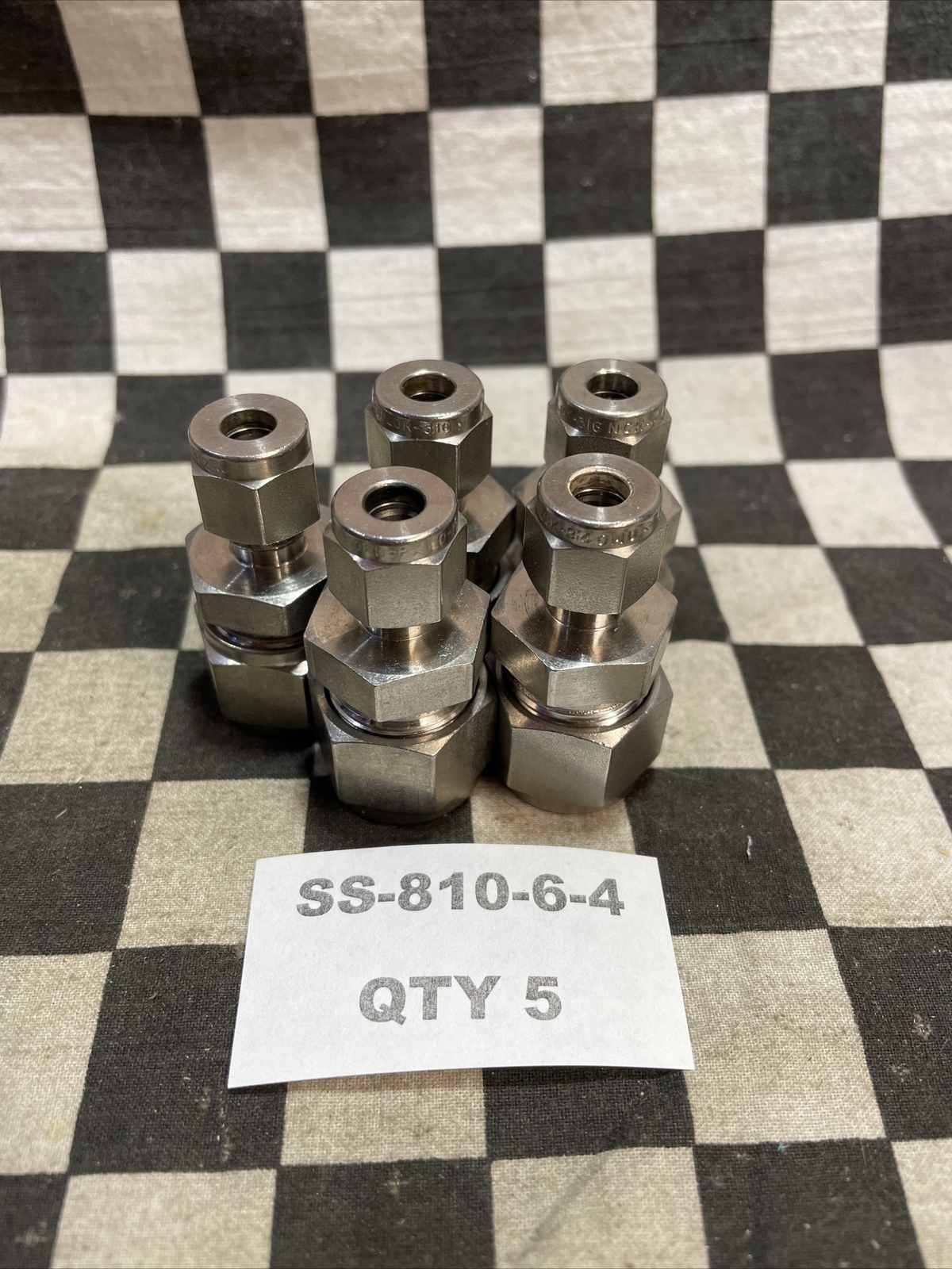 SWAGELOK SS-810-6-6, SS-810-6-4, REDUCER UNION, LOT OF 6, SHIPSAMEDAY #1326V24
