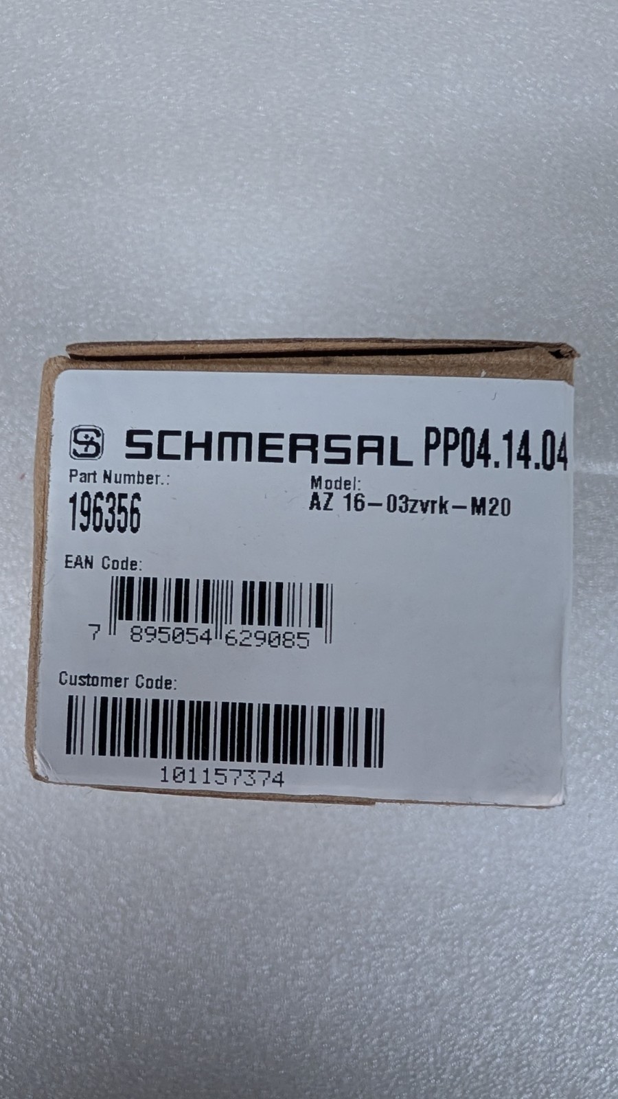 Schmersal Safety Interlock Switch AZ 16-03ZVRK-M20 / 196356 ITEM:101157374
