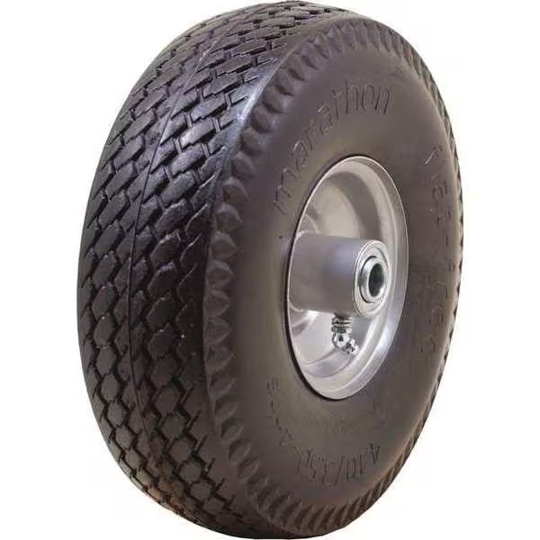 Manufacturer Varies Flat-Free Wheel,10″dia,225lb,4.10/3.50-4 53CM57 Manufacturer