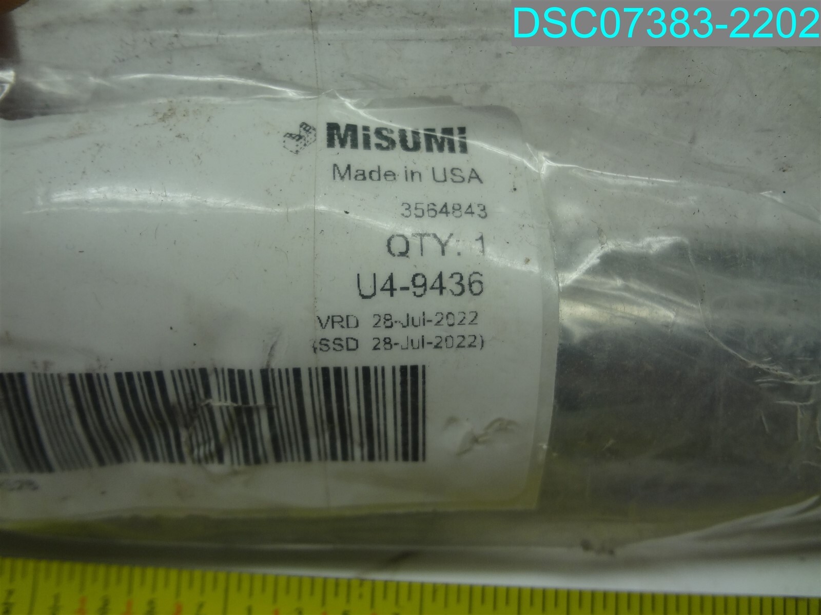Misumi Straight Precision Linear Shaft U4-9436 PSFLC35-300-M12-SC5