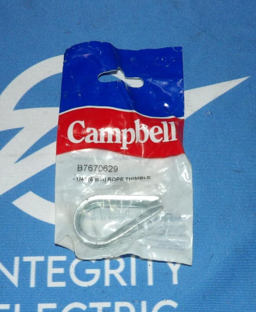Lot of 23 NEW Campbell B7670629 7670629 1/4″ (6mm) Rope Thimble + 1 Year Warr…
