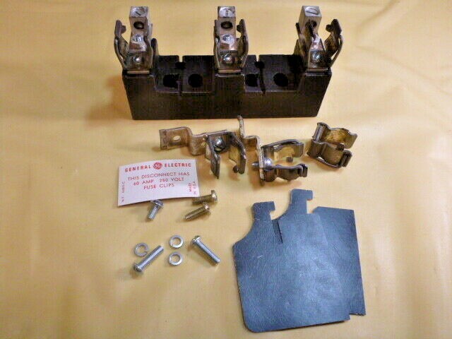 CR208X121C 60 AMP GENERAL ELECTRIC FUSE CLIP KIT – 60A, 250V NEC or CLASS J-CLF