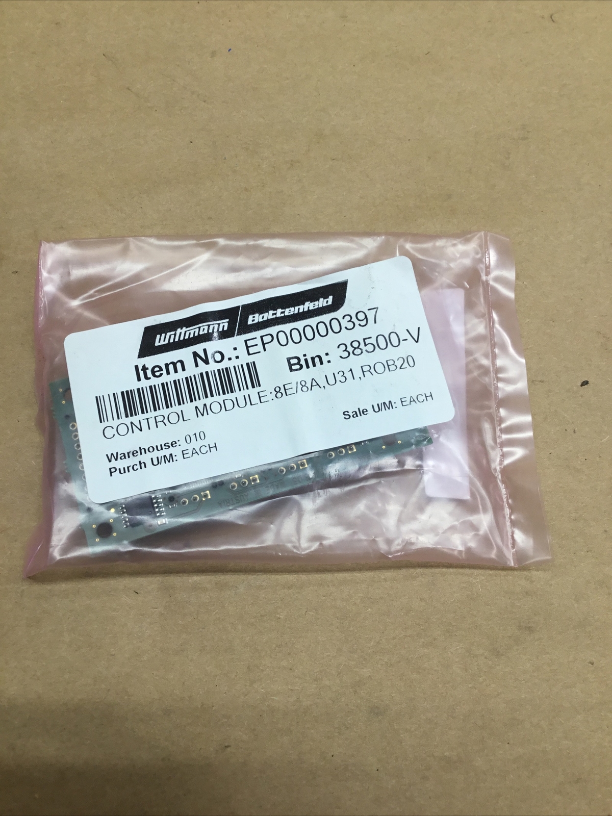 Wittmann / Battenfeld EP00000397 Control Module:8E/8A,U31,ROB20 #1027y29iac
