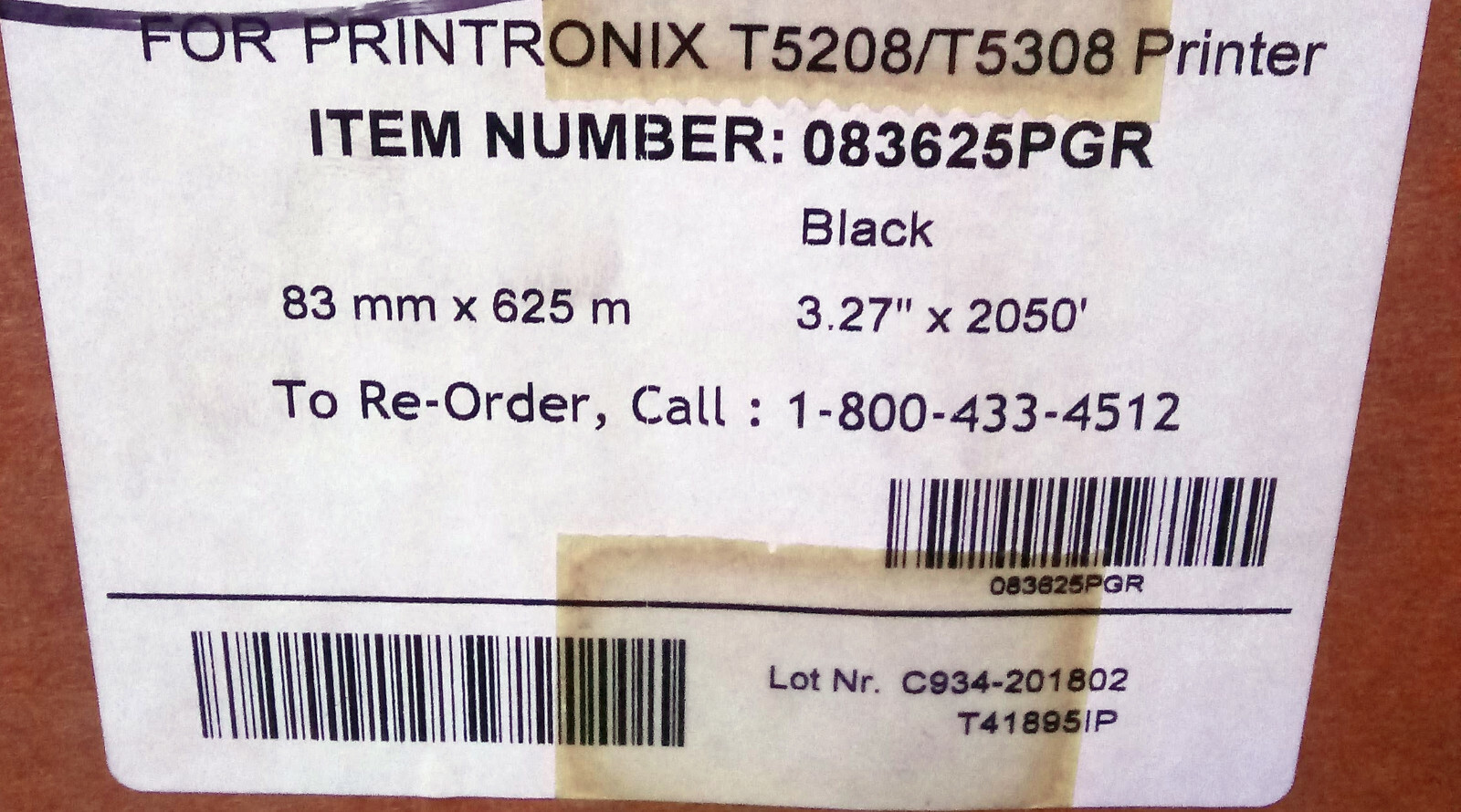 12 NEW IMPRINT ENTERPRISES 083625PGR RIBBONS 3.27″ x 2050′ NIB/NNB *MAKE OFFER*