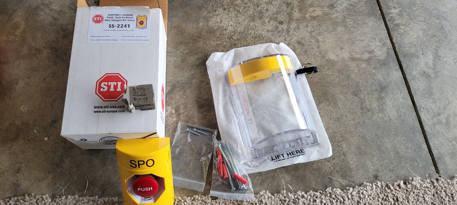 Safety Technology International SS-2241 Emergency Power Off Push