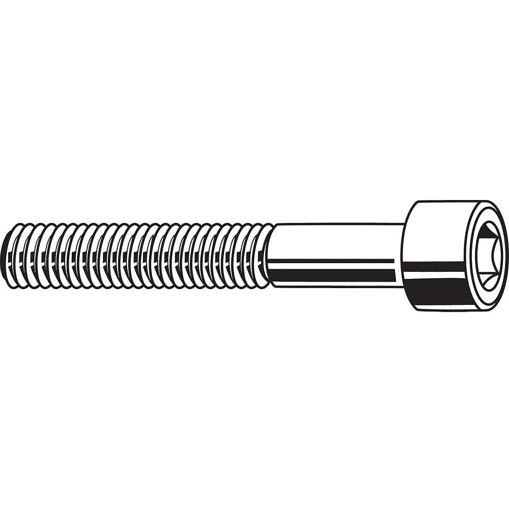 GRAINGER APPROVED M07160.080.0140 SHCS,Steel,M8-1.25,140mm L,PK25 38DD58