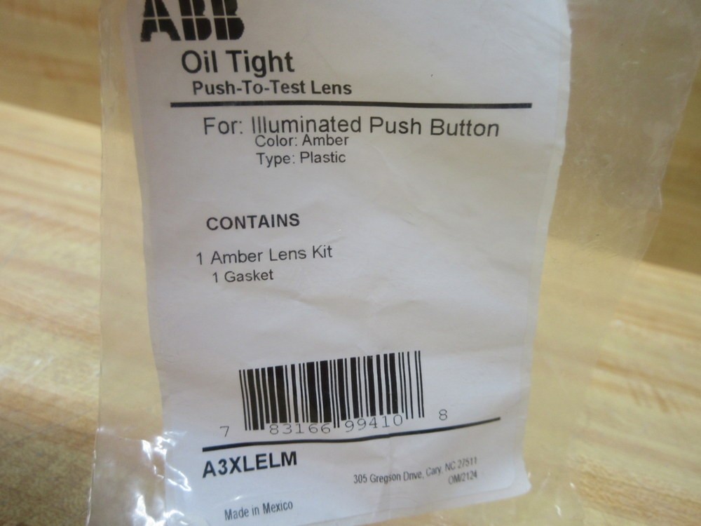 Asea Brown Boveri A3XLELM ABB Lens Amber (Pack of 6)