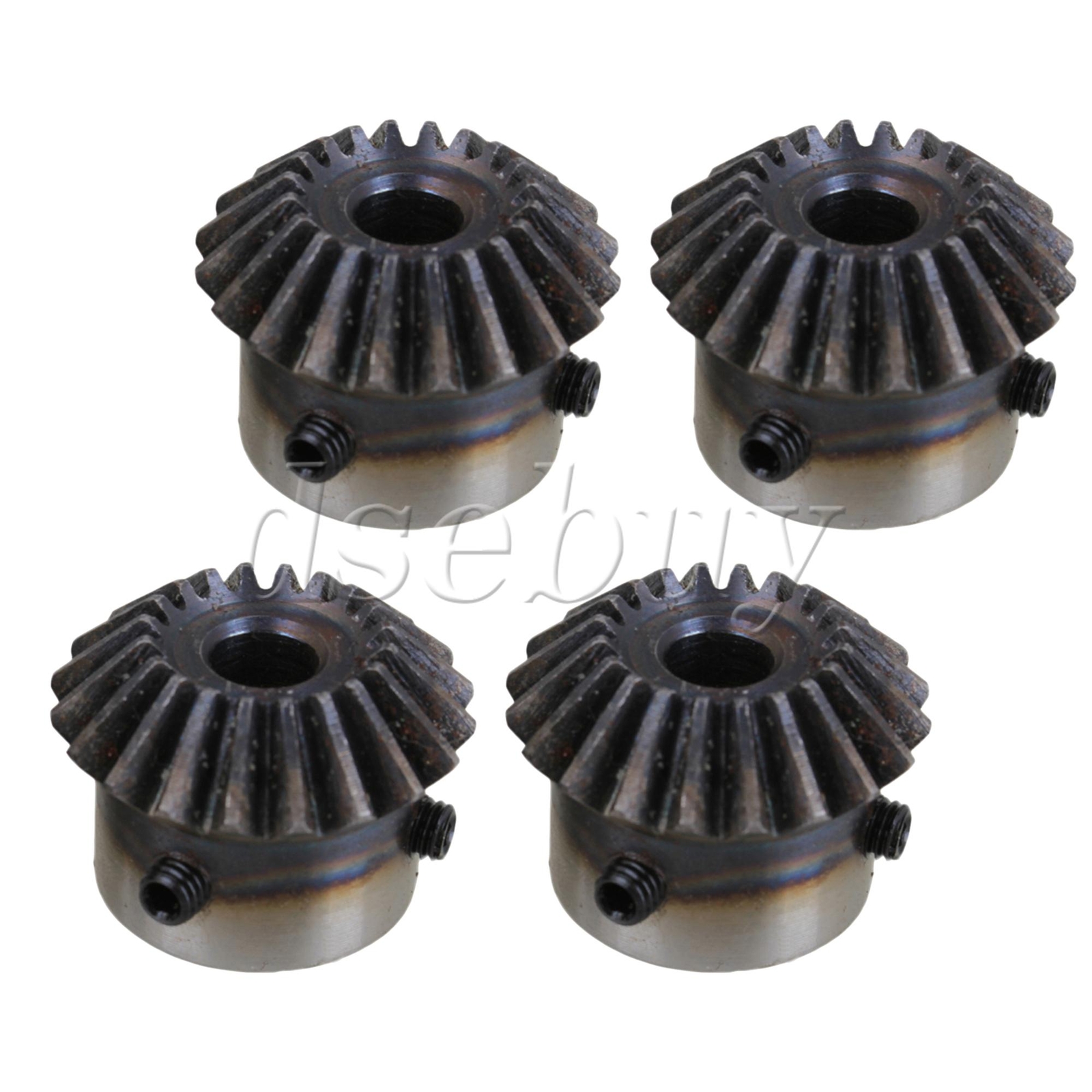 4 Pieces 20 Teeth 1.5 Module Top Screws Tapered Bevel Gear Wheel 8mm Bore