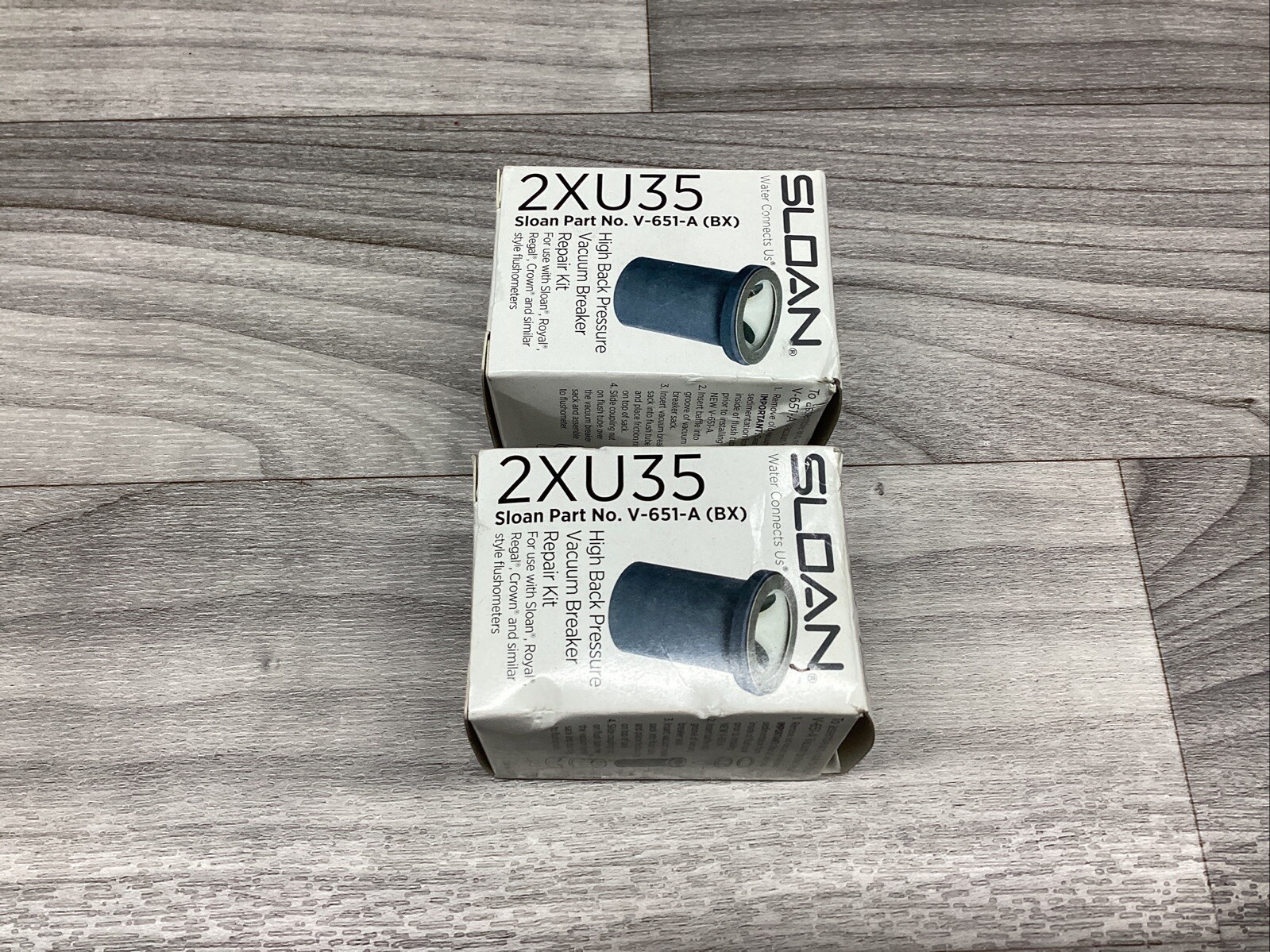 LOT OF 2 NEW Sloan 2XU35 High Back Pressure Vacuum Breaker Repair Kit #802F255