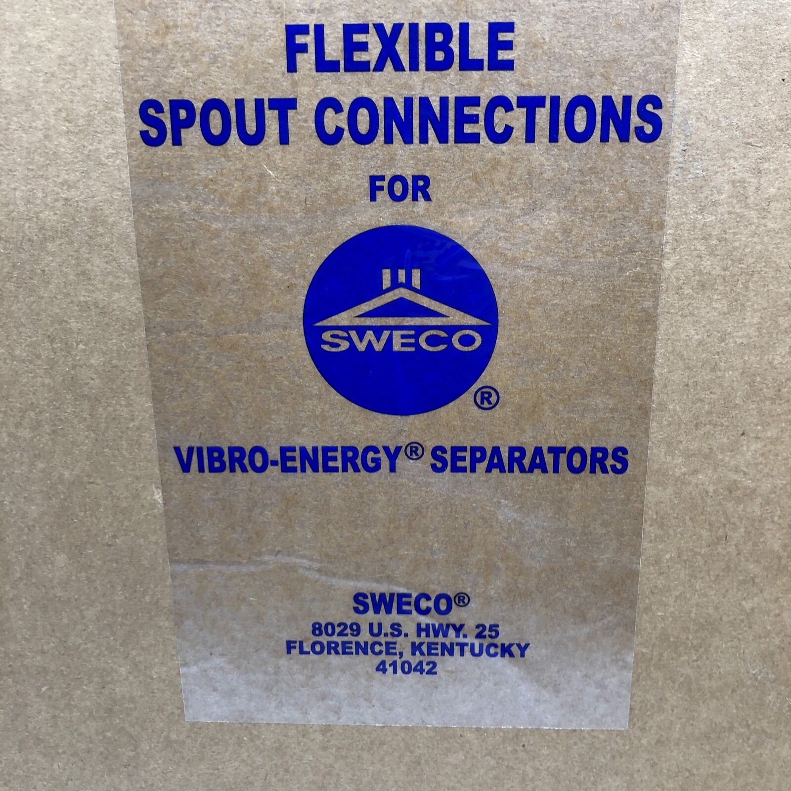 New Sweco 2799TS Flexible Spout Connector Sleeve 10″ x 12″ Clear Silicone Bellow