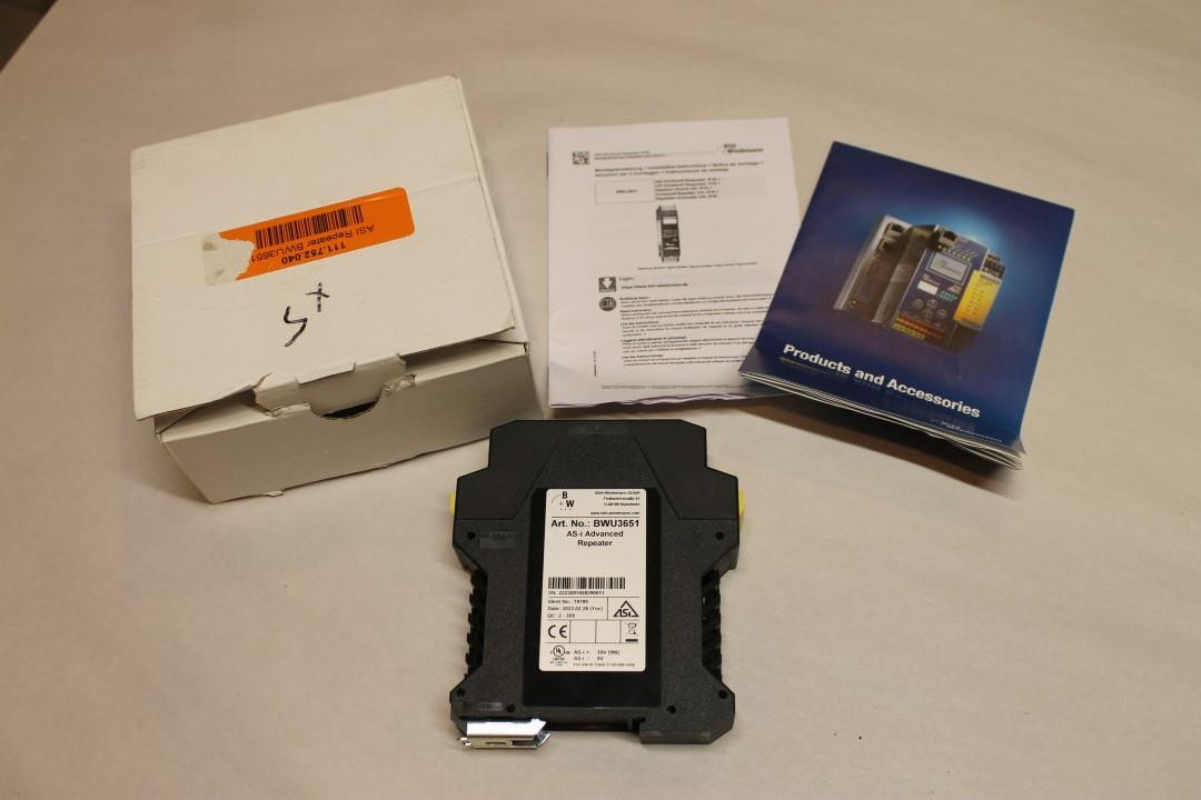 Bihl + Wiedermann BWU3651 AS-i Advanced Repeater NEW #A ^