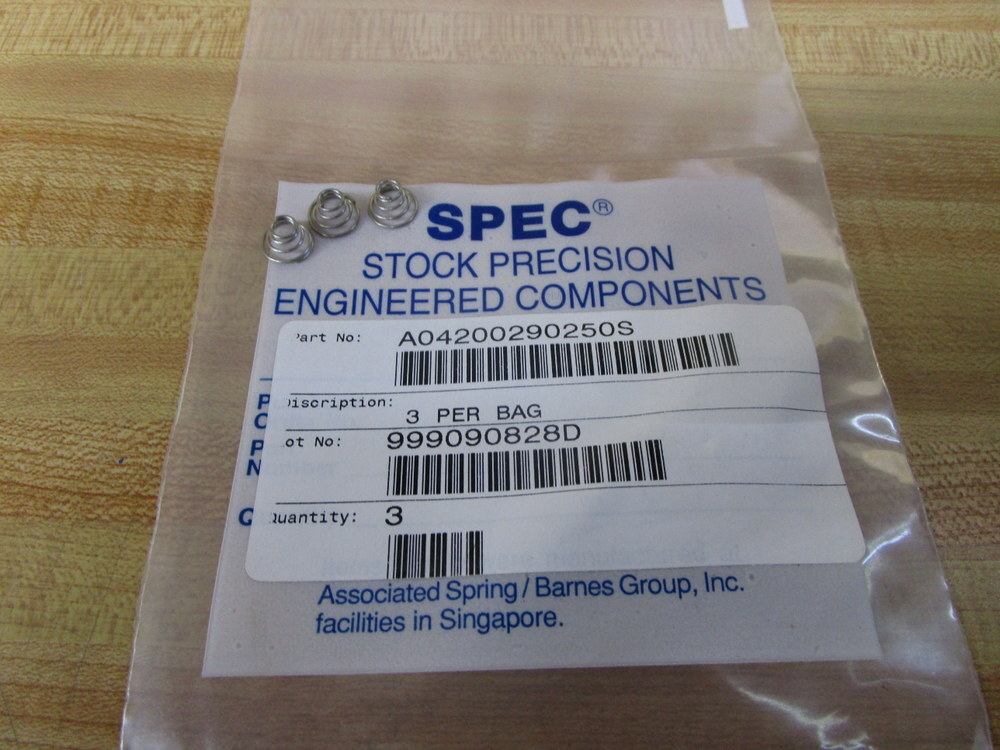 SPEC A04200290250S Conical Spring (Pack of 3)