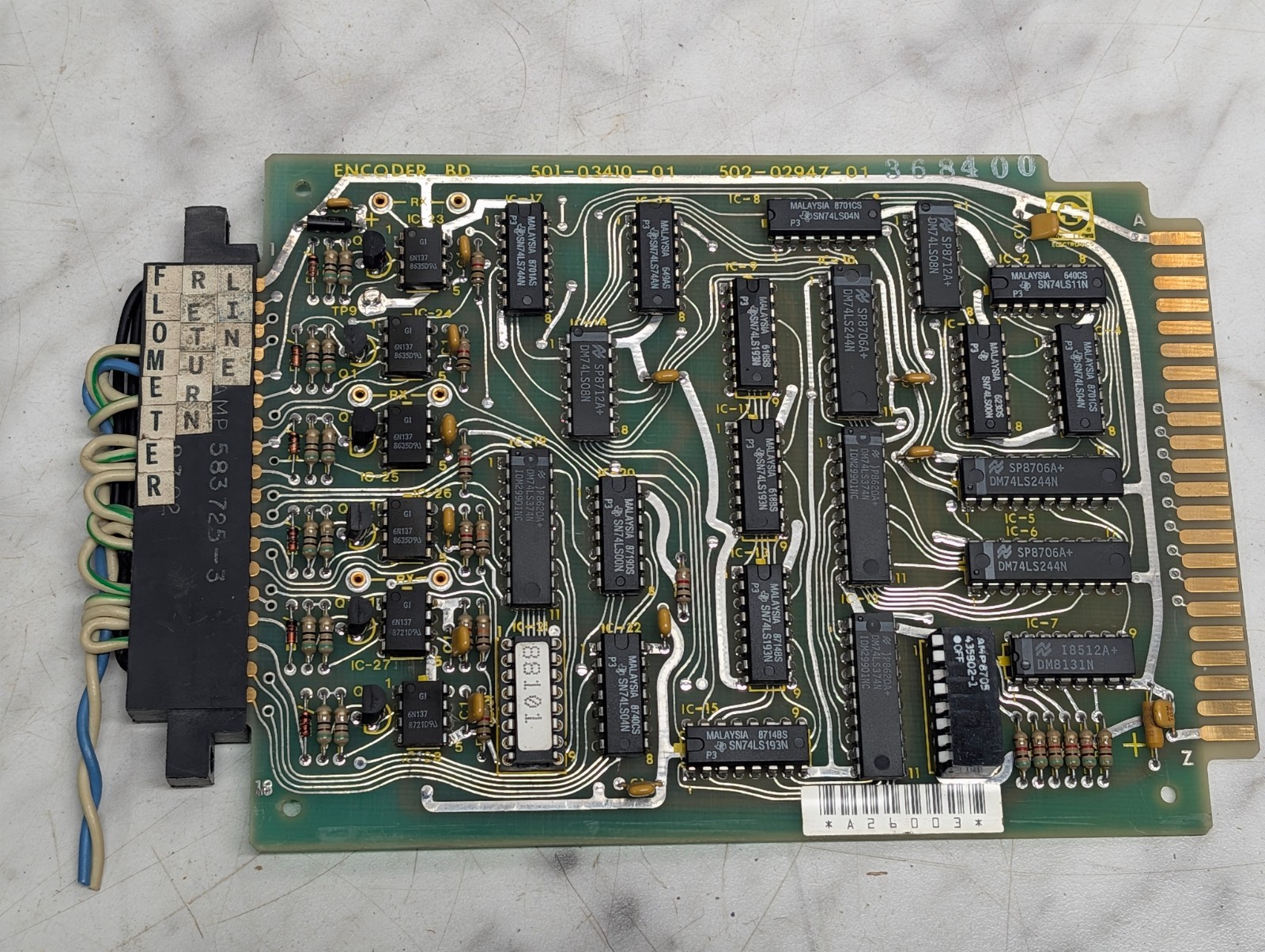 GIDDINGS AND LEWIS ENCODER BOARD 501-03410-01 502-02947-01 *A26003