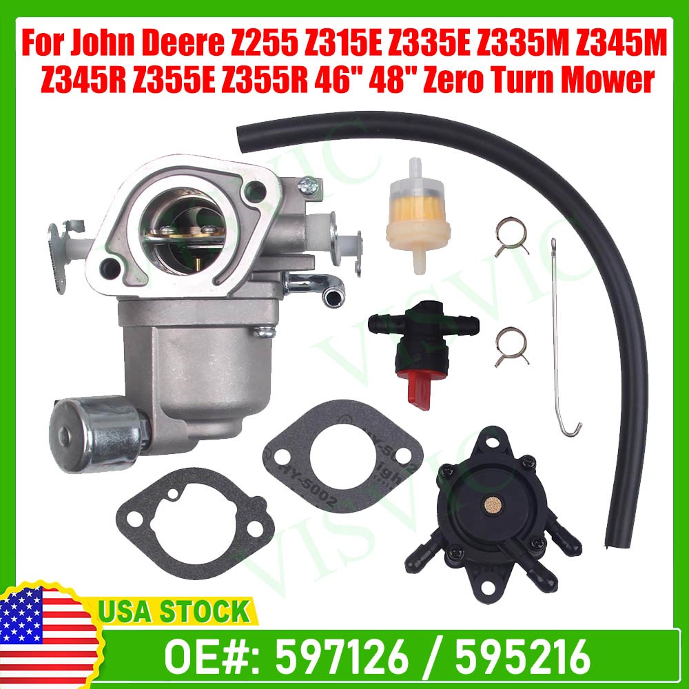 Carburetor carb For John Deere Z335E Z355E Z355E Z345R Z345M Z355R 46” 48”