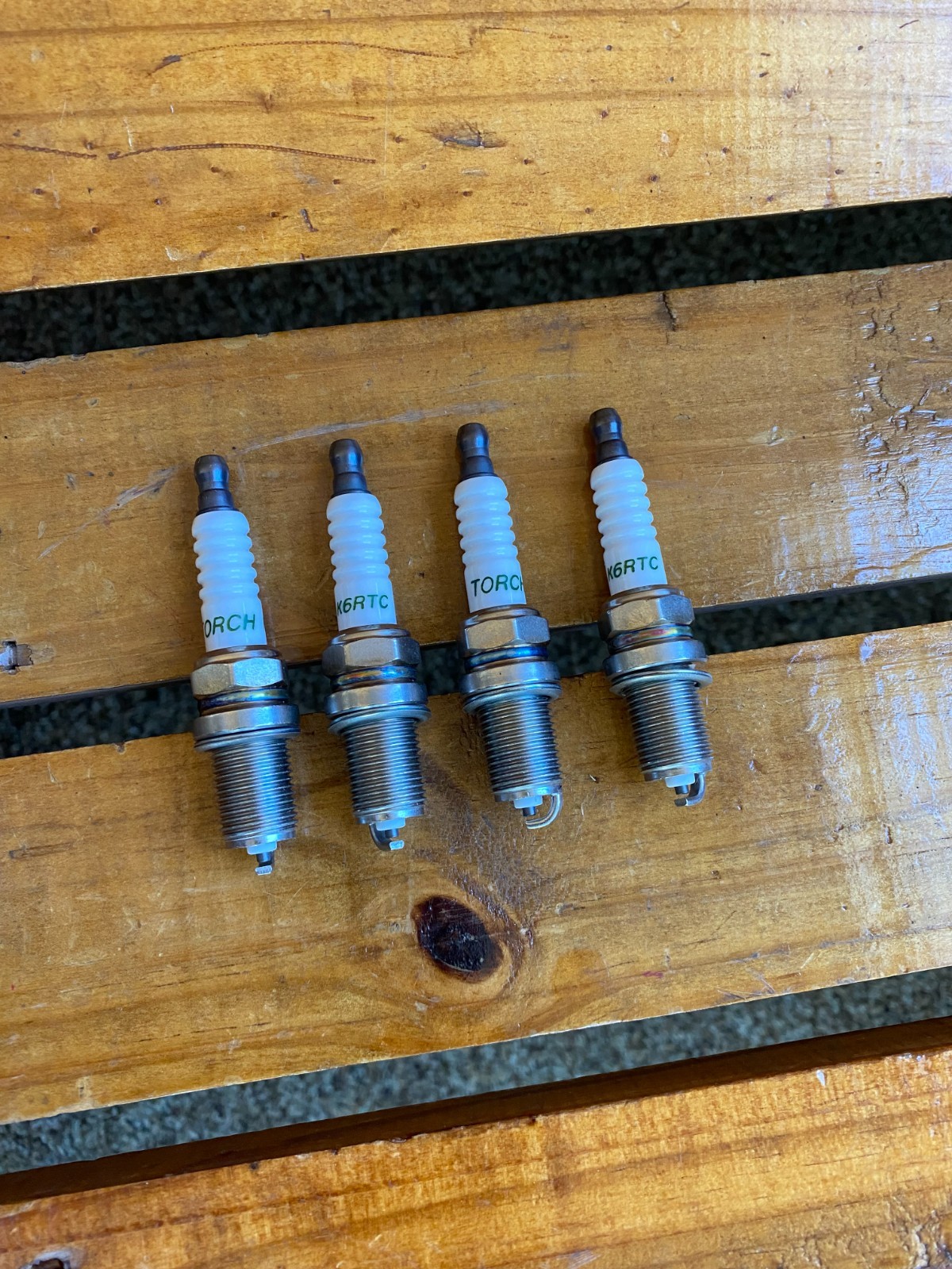 TORCH K6RTC Spark Plug Replace for Champion RC12YC Bosch FR7HC & Others Lot of 4