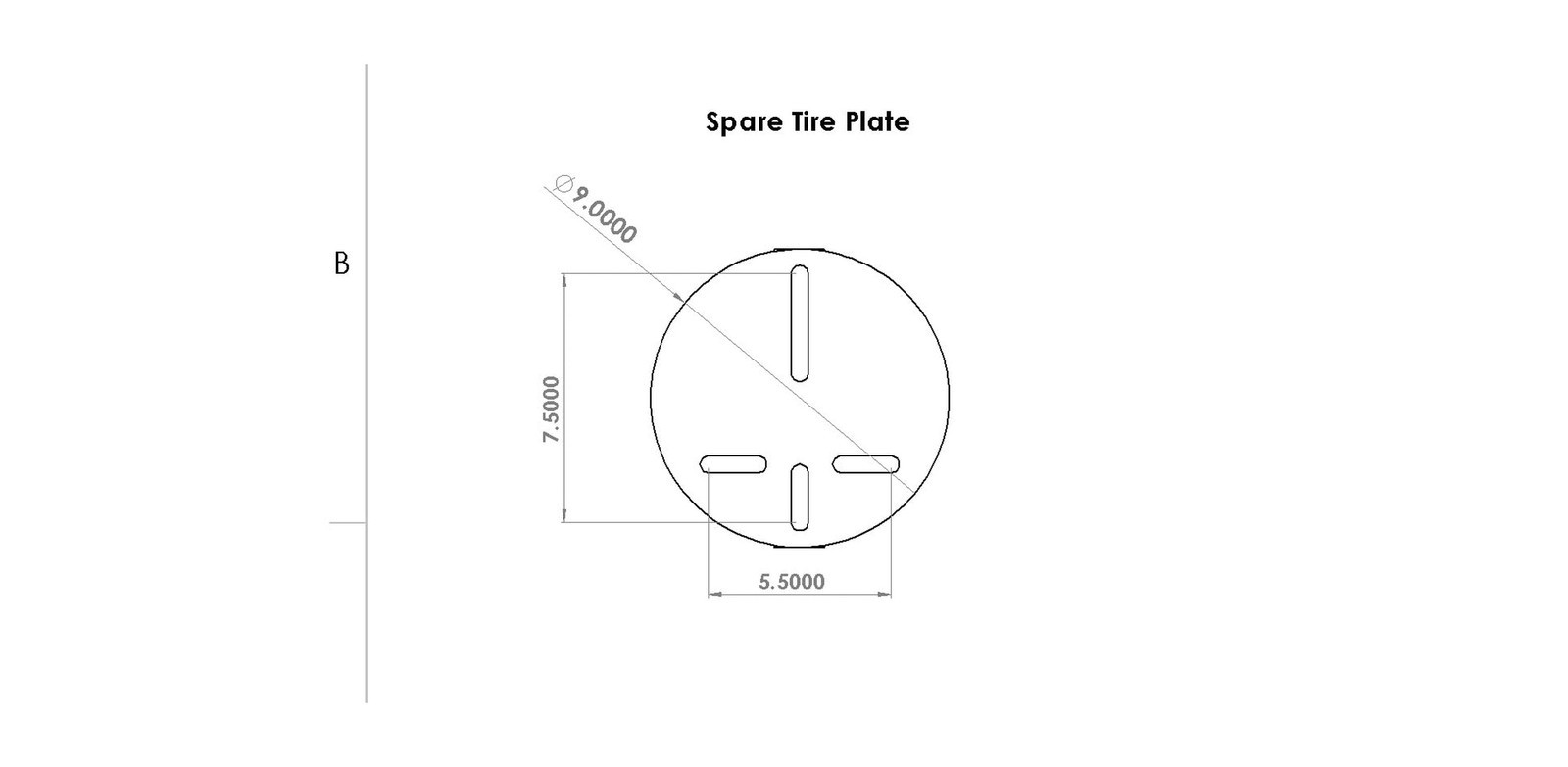 ATV/UTV Spare Tire Mount U-4047 | UTV or ATV Hitch Receiver | Hitch Spare Tir…