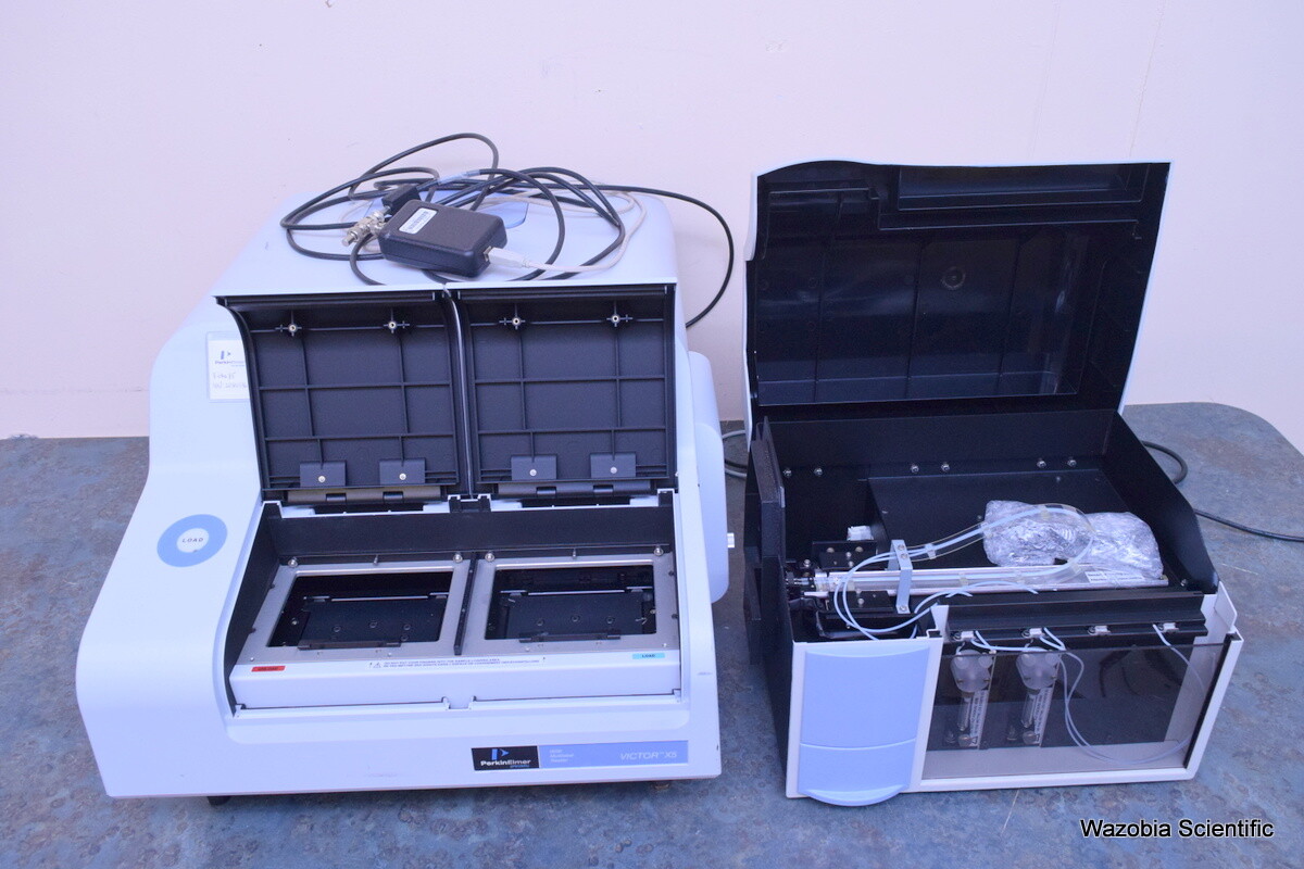 PERKIN ELMER VICTOR X5 MULTILABEL HTS READER 2030-0050 WITH LIQUID DISPENSER 142